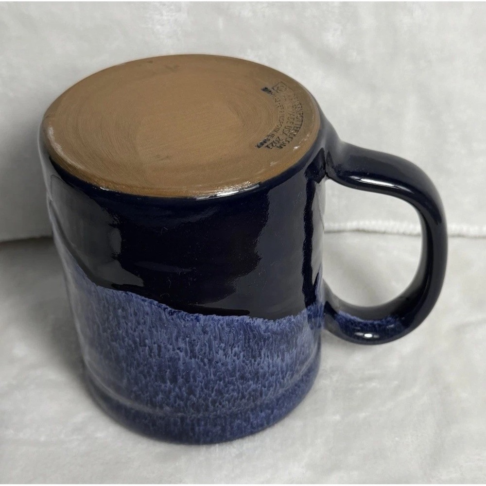 Bones Coffee Blue High Voltage 2021 Mug -Made by Deneen Pottery Gothic/Steampunk - Picture 8 of 8